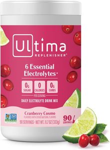 Ultima Replenisher – Mélange de poudre de boisson électrolytique quotidienne – Sans sucre – Cranberry Cosmo, 90 portions - Product Image 4