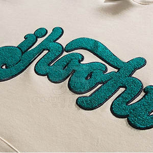 Sweat à capuche personnalisé en détresse avec broderie applique Cut And Sew Streetwear Sweat à capuche pour homme - Product Image 6