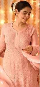 Indian Pakistani Georgette Salwar Kameez Estilos tradicionales con giro moderno Regular Women Girl Trending Clothing Best Selling - Product Image 2