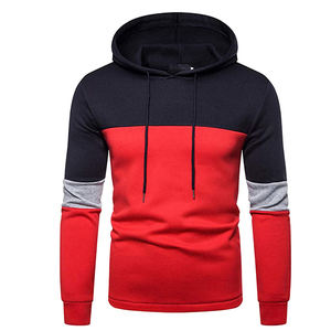 Nouveau Style hommes sweats à capuche pull à manches longues décontracté polaire sweats hiver couleur unie hauts à capuche veste - Product Image 1