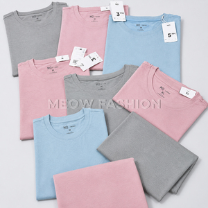 Lot de T-shirts unis de style décontracté premium du Bangladesh, manches courtes, unisexe, vente en gros, directement de l'usine - Product Image 5
