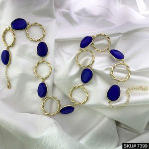 Collier élégant en fil torsadé et pierres précieuses plaqué or Collier en fil de perles et de laiton Bijoux Cadeaux Collier pour femmes - Product Image 3