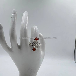 Anillo de Bodas de racimo de plata de estilo étnico intrincado moderno para mujer, anillo de plata intrincado para mujer al mejor precio - Product Image 1