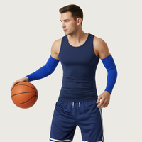 Manchons de compression personnalisés pour hommes, protection UV, respirants, séchage rapide, écologiques, 100 % polyester, grandes tailles, dégradé