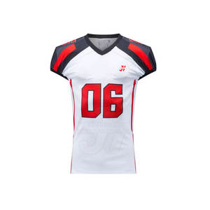 Venta al por mayor de uniformes de fútbol americano baratos personalizados de alto diseño equipo atlético Tops/camisas transpirable Jersey - Product Image 2