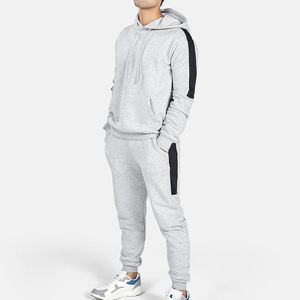 Pedido OEM, ropa deportiva de invierno personalizada, chándal ajustado de manga larga para hombre, chándal, trajes para correr, 100% algodón, transpirable, alto - Product Image 1