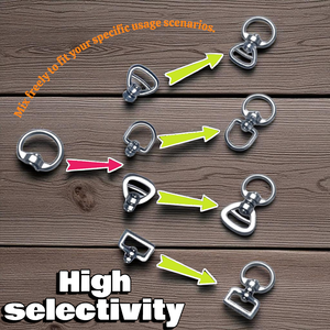 Anneaux pivotants en forme de 8 à double extrémité en alliage de zinc pour sacs à dos <span class=keywords><strong>Yukai</strong></span> SR-2 - Product Image 1