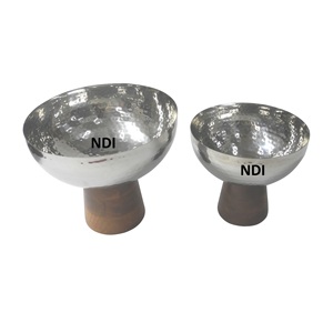 Walnut Finishing Fruit <b>Salad</b> <b>Server</b> <b>Bowl</b> Table Top Decoration Item Dinner Table Centerpieces Decorative Fruit <b>Server</b> <b>Bowl</b> - Product Image 6