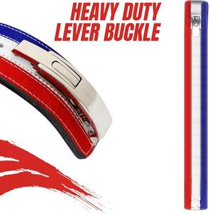 Cómodo seguro ajustado 4 colores diferentes cuero Heavy Duty Deadlifting gimnasio entrenamiento alivio del dolor Powerlifting cinturón Unisex - Product Image 6