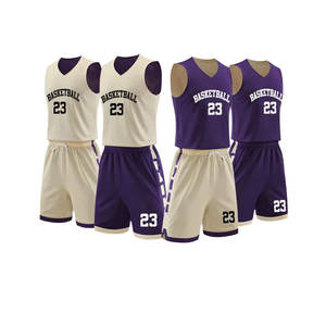 Personalice su propio equipo Uniformes de baloncesto Reversible Baloncesto Jersey Set Hombre Ropa de baloncesto - Product Image 1