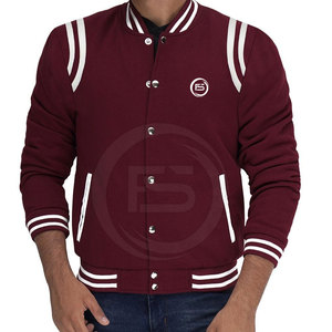 Chaqueta Ligera de Invierno con Cuello Alto y Logotipo Frontal, 100% Algodón Ecológico, Personalizada, Tipo Letterman para Hombre, Talla Adulto - Product Image 5