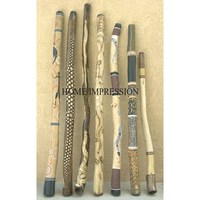 Couleur et design personnalisés disponibles, bâtons de marche en bois de qualité exclusive avec support et support du fabricant indien