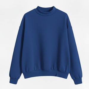 Nouveauté : Sweat-shirt à col montant pour femme en 100 % coton, personnalisable, style streetwear uni, service OEM - Product Image 1