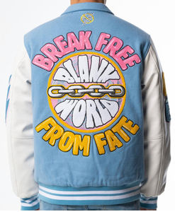 Chaqueta Varsity para Hombre de Alta Calidad, Secado Rápido, Cuello Alto, Logotipo Frontal, Precio Económico, Parches Bordados al por Mayor - Product Image 2