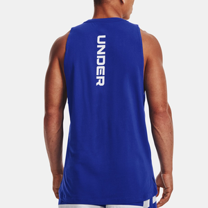 Gilet de sport pour homme personnalisé avec logo, respirant, à séchage rapide, écologique, 100% polyester, vente en gros, sans manches, vêtements de sport, fitness, musculation - Product Image 2