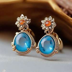 ต่างหูโมนาลิซ่าทรงกลม 12 มม. ประดับเพชร CZ สำหรับผู้หญิง เงินแท้ 925 ชุบทอง 18K ต่างหูแบบติดหู ประดับพลอย ของขวัญเครื่องประดับ - Product Image 6