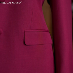 Ensemble Costume Femme Charme Velours Rouge | Collection Féminine | Vietnam - Product Image 3