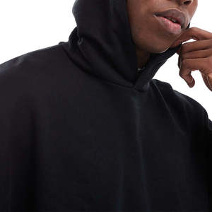 Sweat à capuche d'automne brodé aux couleurs personnalisées Sweat-shirt en molleton de coton vierge pour l'impression de logo direct d'usine surdimensionné - Product Image 3