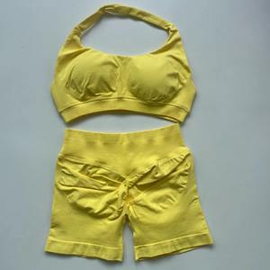 Nouvel ensemble de haute qualité de yoga de gymnastique élégant personnaliser survêtement d'entraînement de conception décontractée ensemble de 2 pièces respirant de qualité supérieure pour femmes - Product Image 5