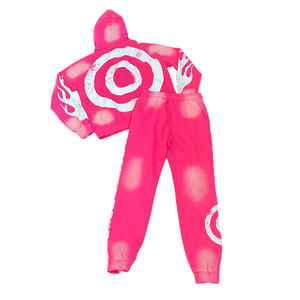 Ensemble de survêtement personnalisé pour hommes, 100% coton, impression numérique, lettre graphique, pantalon de survêtement et sweat à capuche - Product Image 6