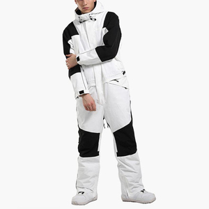 ชุดสกีสำหรับผู้ชายไซส์ใหญ่ ชุดสกีฤดูหนาวใหม่ เสื้อแจ็คเก็ตและกางเกงสกี ชุดสโนว์บอร์ด ชุดกันลมสำหรับเล่นกีฬากลางแจ้ง ชุดสกีสำหรับผู้ชาย - Product Image 5