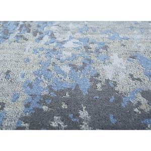 Tapis noué à la main en laine et soie de bambou Tattvam Lu-9031, abstrait, gris et noir, rectangulaire, pour la maison et le couloir CS-01 - Product Image 3