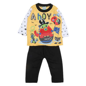 Traje de 2 Piezas de Manga Larga para Niños - Amarillo - Product Image 1