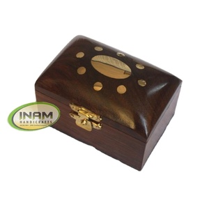 Extreme quality, Wooden small box with brass inlay work with Beautiful and Decorative,