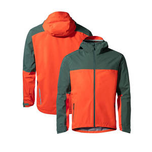 Chaqueta de lluvia de manga completa para exteriores a prueba de agua elegante de secado rápido con capucha y cremallera cómoda personalizada de calidad superior para hombres - Product Image 1