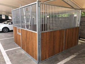 Seepoemヘビーデューティ亜鉛メッキ金属馬ストールシェルター新しい合板仕切りパネル馬ストール - Product Image 2