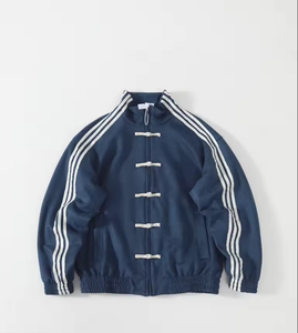 Veste à col montant pour homme, nouvelle collection printemps-automne |   Veste à poche à ourlet plat et coupe ample - Product Image 1