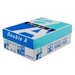 Wholesale Wood Pulp Double A Printing Paper White A4 Size 500 Sheets 70 75 80 Gsm Copy A4 Paper From Thailand Supplier