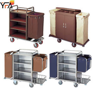 Hotel Trolley Housekeeping Hausmeister bedarf Cart Hotelzimmer Service Maid Cart Ausrüstung Lager wagen Maid Service Trolley - Product Image 6