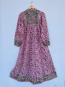 Robes Femme Décontracté Manches Courtes/Manches Longues Boutonné Col en V Robe Max Robes Femme Décontracté Manches Courtes/Manches Longues - Product Image 2