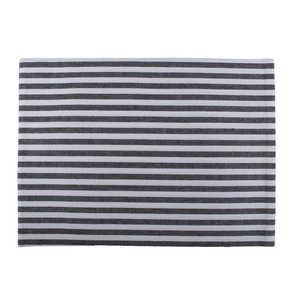 Manteles individuales para mesa de comedor de lino y algodón 100%, patrón de tejido cuadrado moderno de lujo, rayas negras para el hogar, cocina, boda al aire libre - Product Image 1