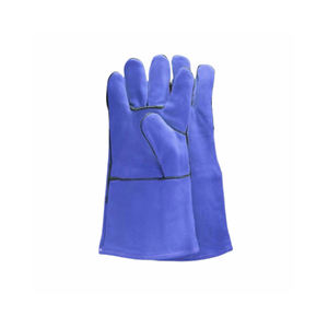 Gants de soudage en cuir de vachette fendu bon marché d'usine Gants de travail en cuir respirant pour la protection des mains pour hommes - Product Image 4