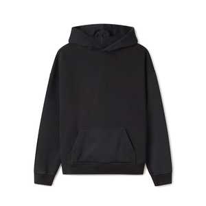 Sudaderas con capucha de bolsillo de gran tamaño para hombre para la temporada de otoño Sudaderas con capucha lisas Sudadera con capucha Logotipo personalizado French Terry Drop Shoulder Pullover HOODIE - Product Image 1