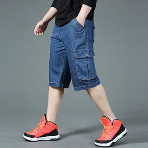 Short Cargo en Maille Éponge 100% Coton de Haute Qualité pour Hommes, Design Personnalisé, Motif Plaid XS, Respirant, Cordon de Serrage Moyen, Tricoté - Product Image 2