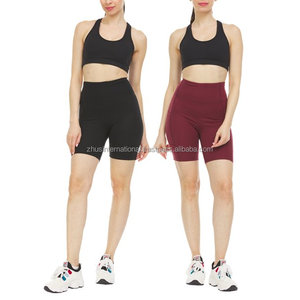 Pantalones cortos elásticos de Yoga para motorista, Shorts de compresión activa, Control de barriga, 100%, venta al por mayor, servicio OEM - Product Image 5