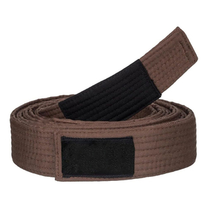 Ceintures promotionnelles marron BJJ Gi 100% coton nom et logo personnalisés broderie Durable pour la formation Bjj Gi ceintures à des prix très bas - Product Image 2