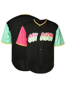 ชุดกีฬาโพลีเอสเตอร์ระบายอากาศสำหรับผู้ใหญ่เสื้อเบสบอลขนาดพลัสไซส์พิมพ์ลายดิจิตอลพิมพ์ซับลิเมชันเต็มรูปแบบออกแบบได้ตามต้องการ - Product Image 2