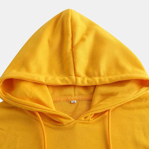 Unisex 350g de alta calidad de lana de gran tamaño recortada Sudadera con capucha 100% algodón invierno Puff estampado bordado sudaderas con capucha personalizadas para hombres - Product Image 6