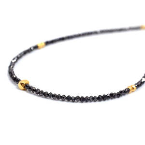 Collier en diamant noir AAA+ 1,6-2 mm - Product Image 6