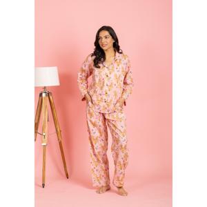 Conjunto de Pijama Julebukk Rosa Claro, Transpirable y Cómodo, Tejido de Spandex con Cintura Elástica y Cordón Ajustable, para Novias y Damas de Honor, Romántico - Product Image 3