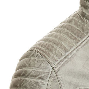 Veste en cuir décontractée pour homme avec logo sur le devant, style streetwear, design imperméable et écologique pour les voyages en plein air en hiver et l'usage quotidien - Product Image 6