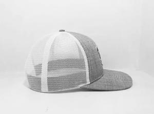 หมวกตาข่ายทรูเกอร์สีขาวมีโครงสร้าง6แผงดีไซน์แบบปรับได้แฟชั่นสำหรับผู้ใหญ่ผลิตในเวียดนาม - Product Image 4