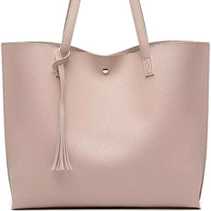 Sanzaf Design 2025 Refined And Roomy Ladies <b>Tote</b> <b>Bag</b> For Women With Soft Faux Leather Body And Tassel <b>Zip</b> Closure - Product Image 1