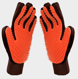 Gants de toilettage pour animaux de compagnie écologiques et durables, en maille et silicone, pour chats et petits animaux - Product Image 1