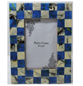 Cadre photo moderne de taille personnalisée le plus vendu fait à la main en bois avec os et panneau MDF de l'artisanat d'adresse à un prix abordable - Product Image 6