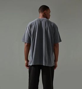 Men's Active <b>One</b> More Rep Oversized Over-Dye <b>T</b>-<b>Shirt</b> Baggy Drop Shoulder <b>T</b>-<b>Shirts</b> Breathable Made in Pakistan - Product Image 5